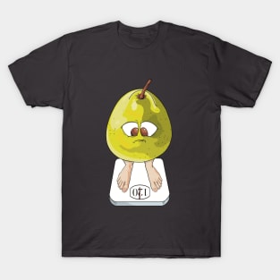 Pear shaped pear on a scale T-Shirt